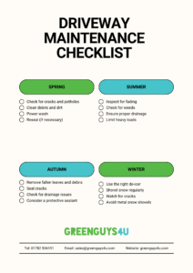 Driveway Maintenance Checklist