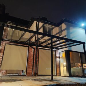 Modern Black Veranda